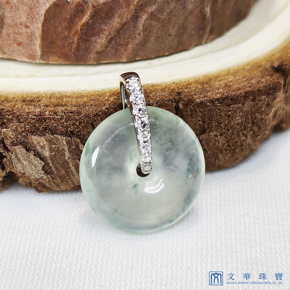 玻璃種飄蘭花小平安扣(已售出)