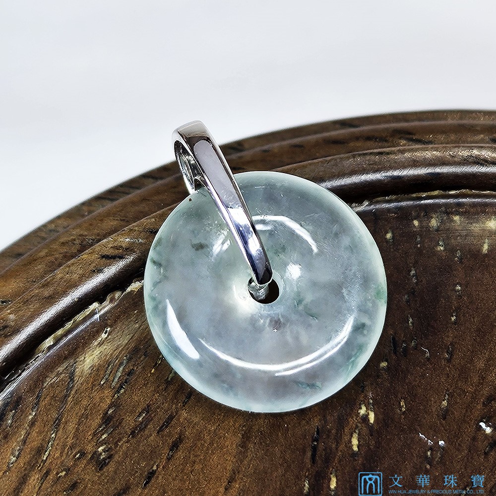 玻璃種飄蘭花小平安扣(已售出)