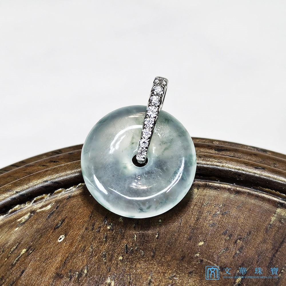 玻璃種飄蘭花小平安扣(已售出)