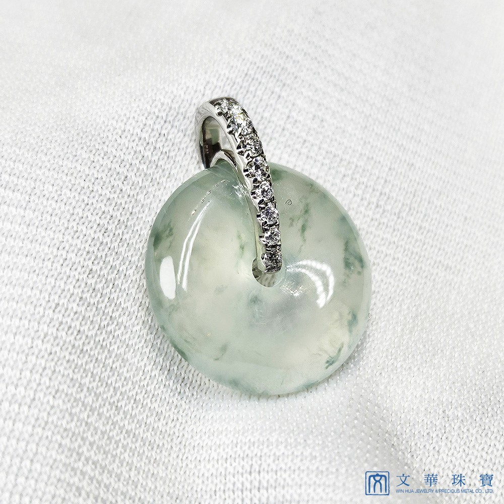 玻璃種飄蘭花小平安扣(已售出)