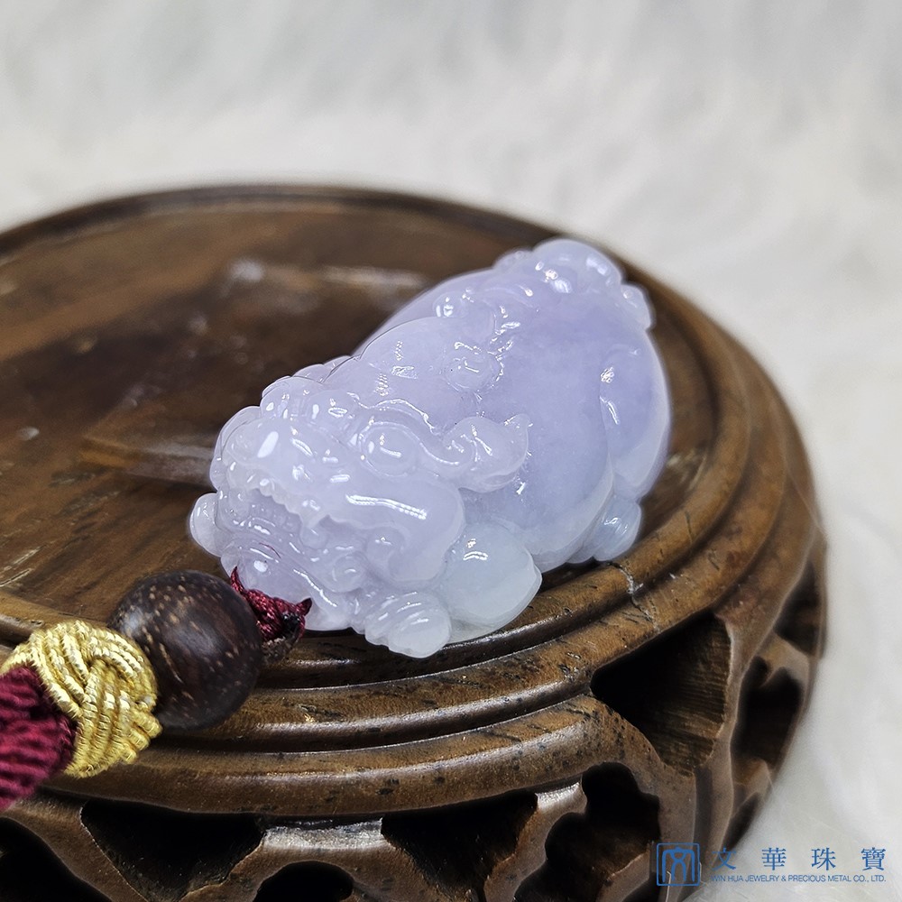紫羅蘭貔貅把玩掛件 贈精美掛繩乙入