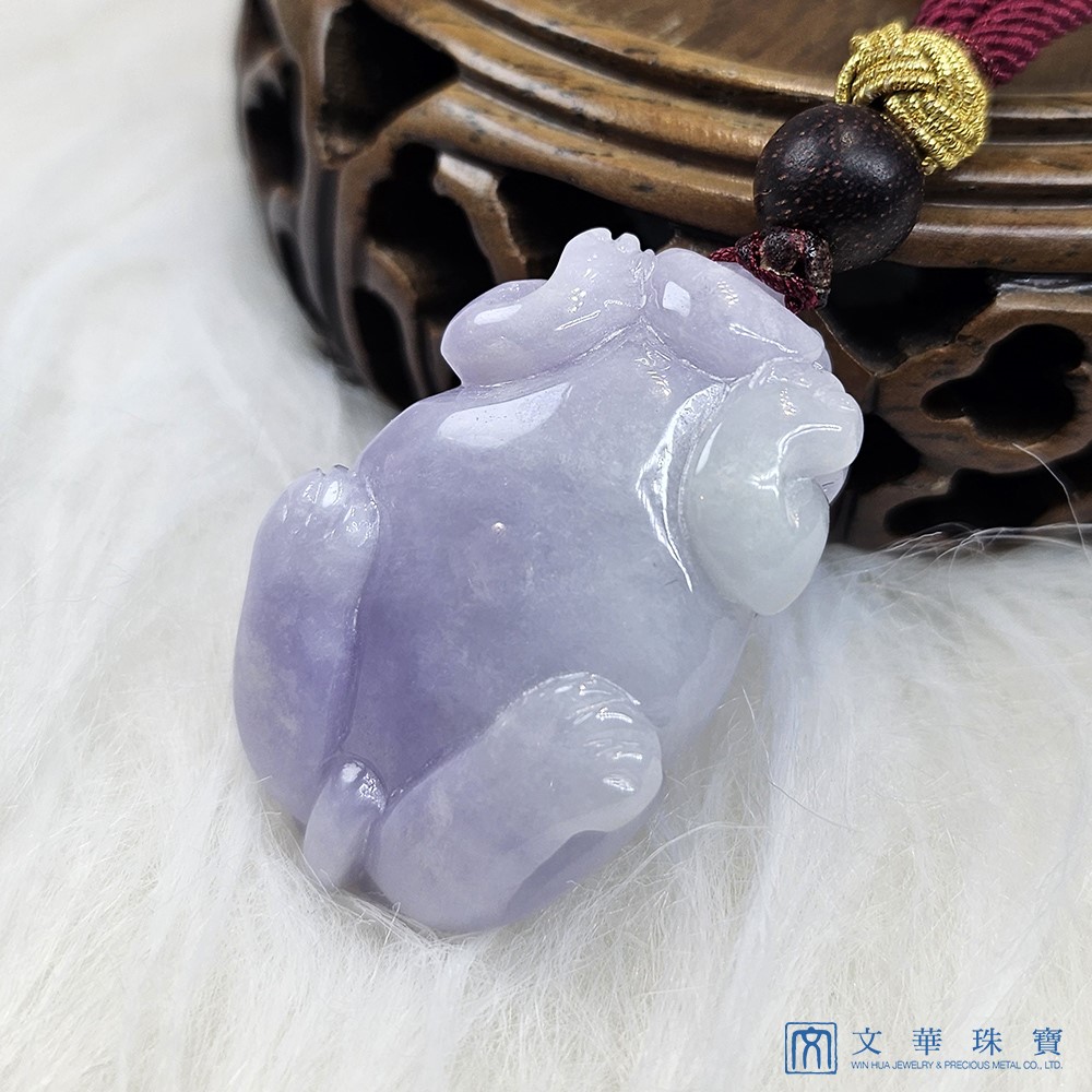 紫羅蘭貔貅把玩掛件 贈精美掛繩乙入