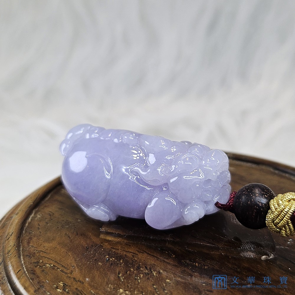 紫羅蘭貔貅把玩掛件 贈精美掛繩乙入