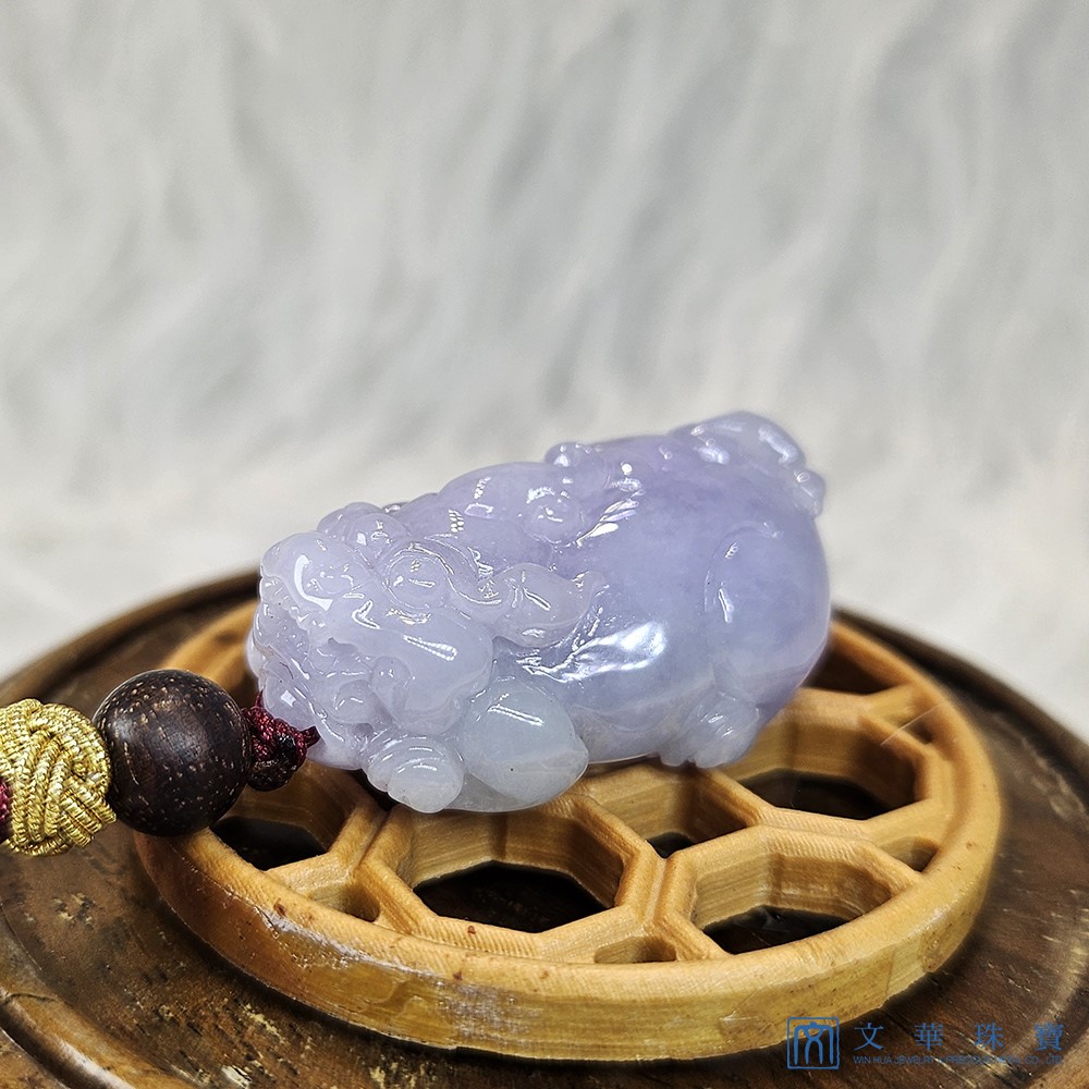 紫羅蘭貔貅把玩掛件 贈精美掛繩乙入