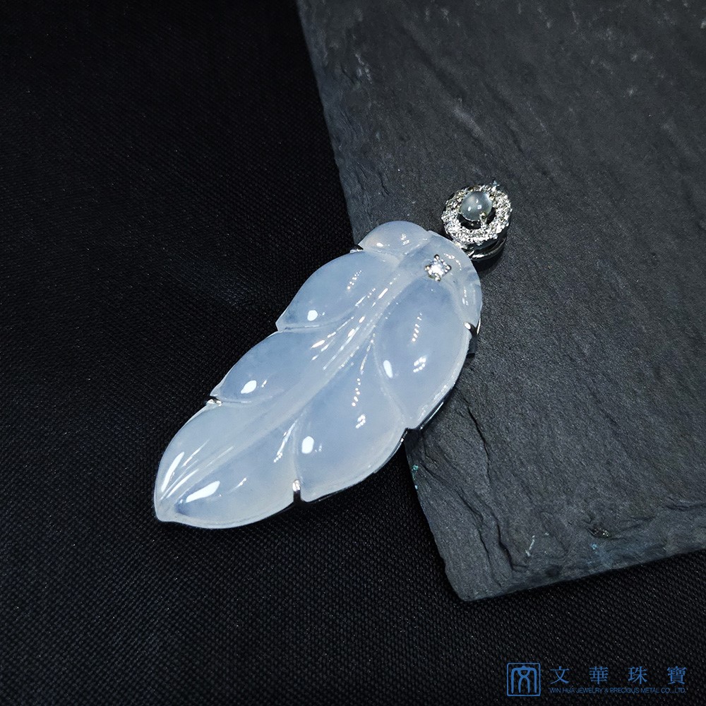白月光玉葉鑽墜(已售出)