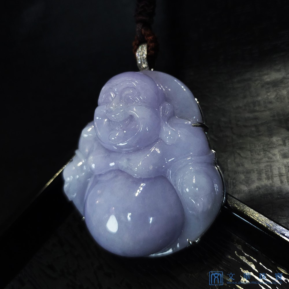 紫玉大尊佛公 贈精美中國繩乙入(已售出)