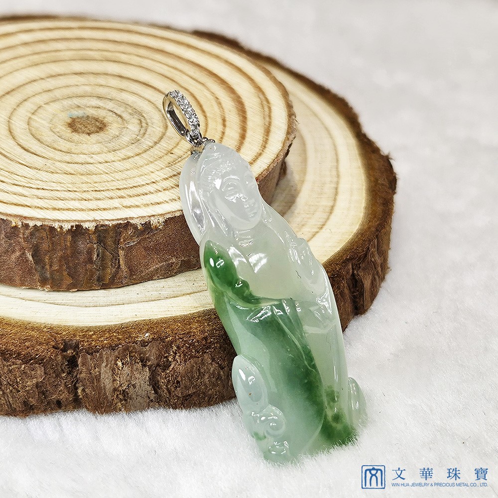 翡翠冰種如意觀音 