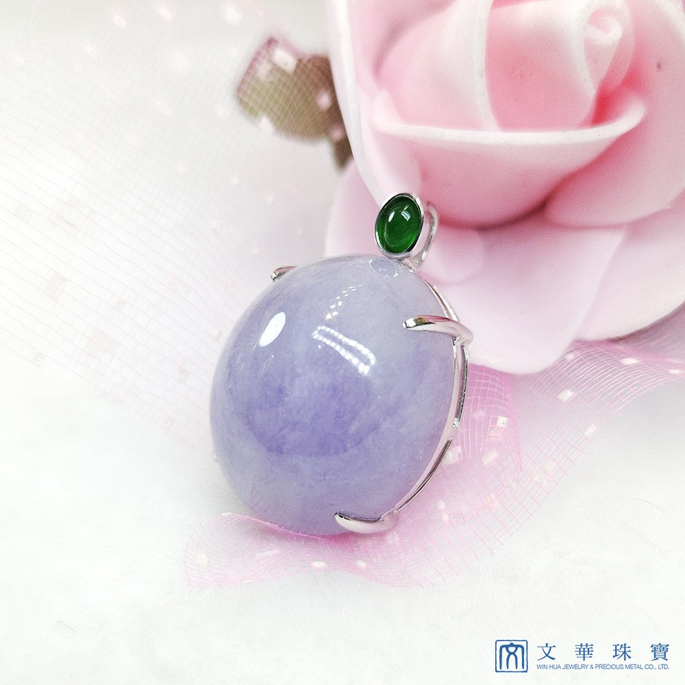 厚莊紫蛋面翡翠玉墜(已售出)