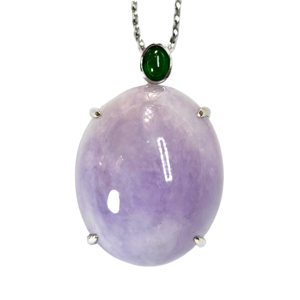 厚莊紫蛋面翡翠玉墜(已售出)