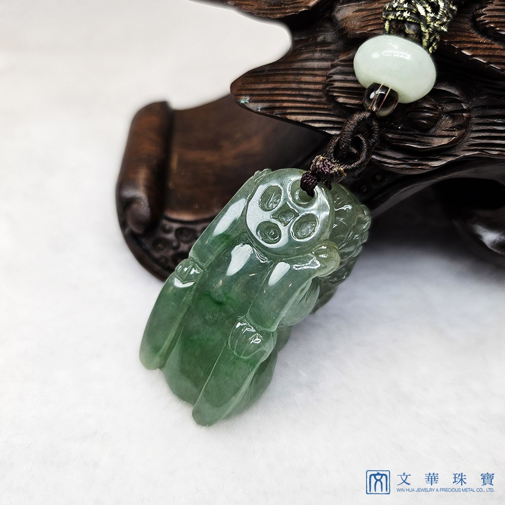 冰青綠貔貅把玩掛件 贈精美掛繩乙件(已售出)