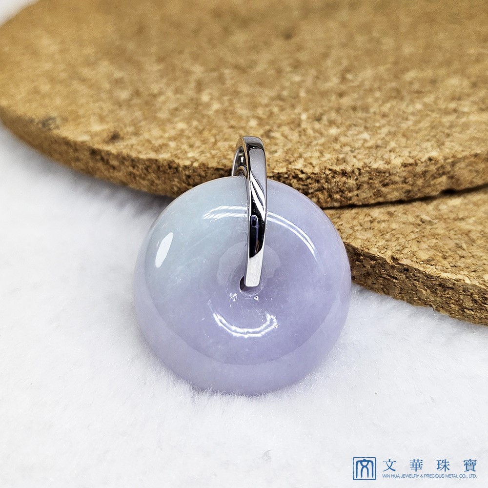 粉紫平安扣 胖扣鑽墜(已售出)