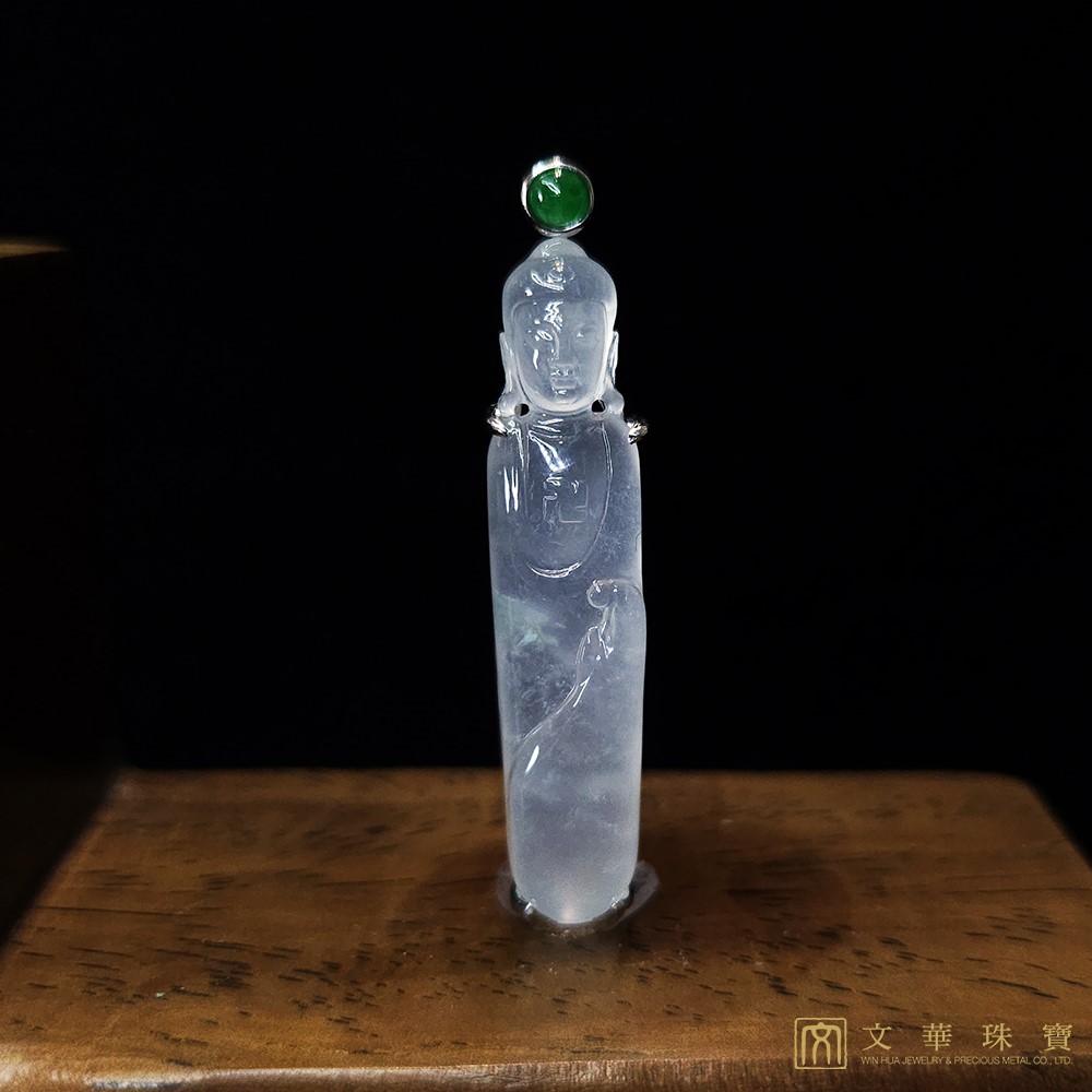 木拿種立姿如來佛玉墜