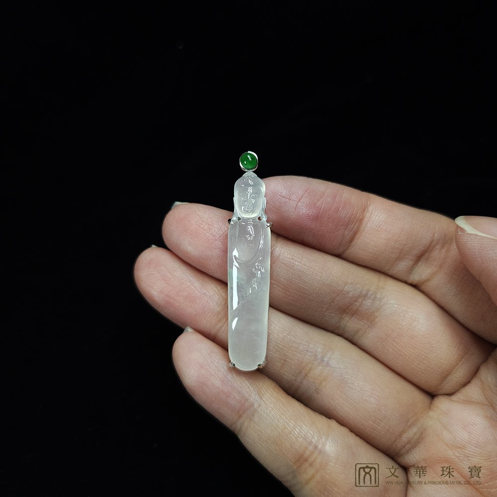 木拿種立姿如來佛玉墜