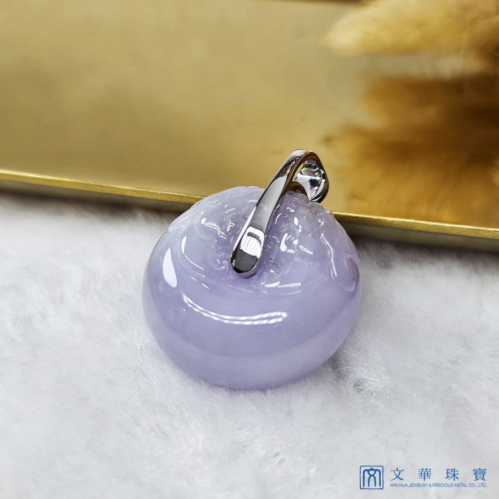 紫羅蘭雙龍玉扣