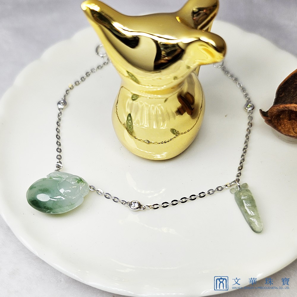 胡蘿蔔與兔子K金手鍊 18K(已售出)