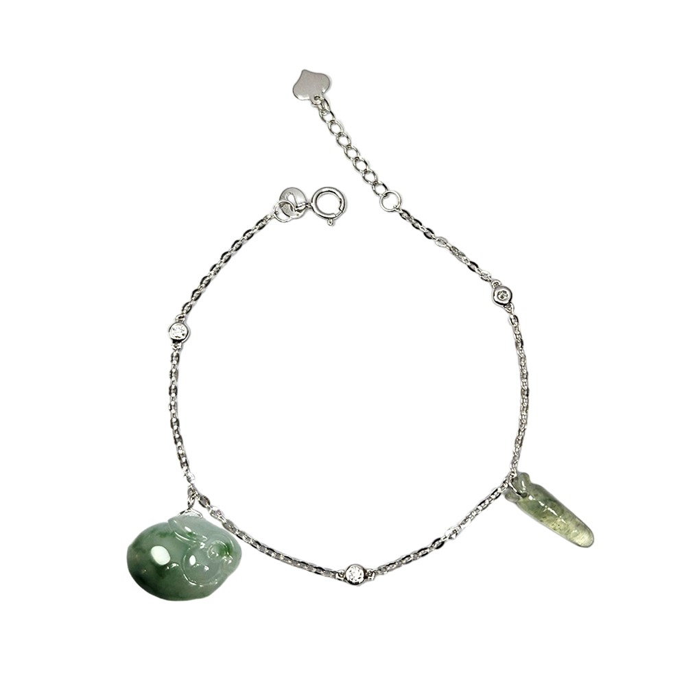 胡蘿蔔與兔子K金手鍊 18K(已售出)