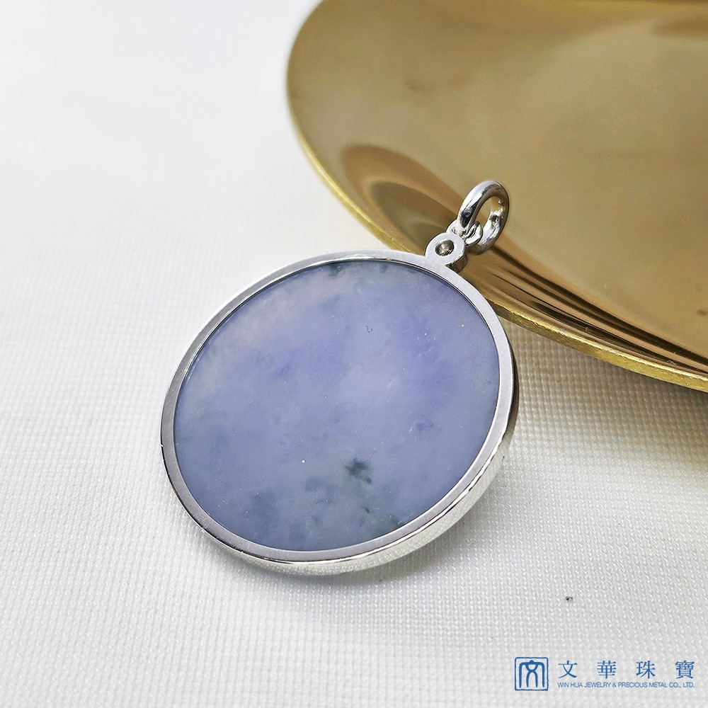 翡翠濃紫飄花無事圓牌(已售出)