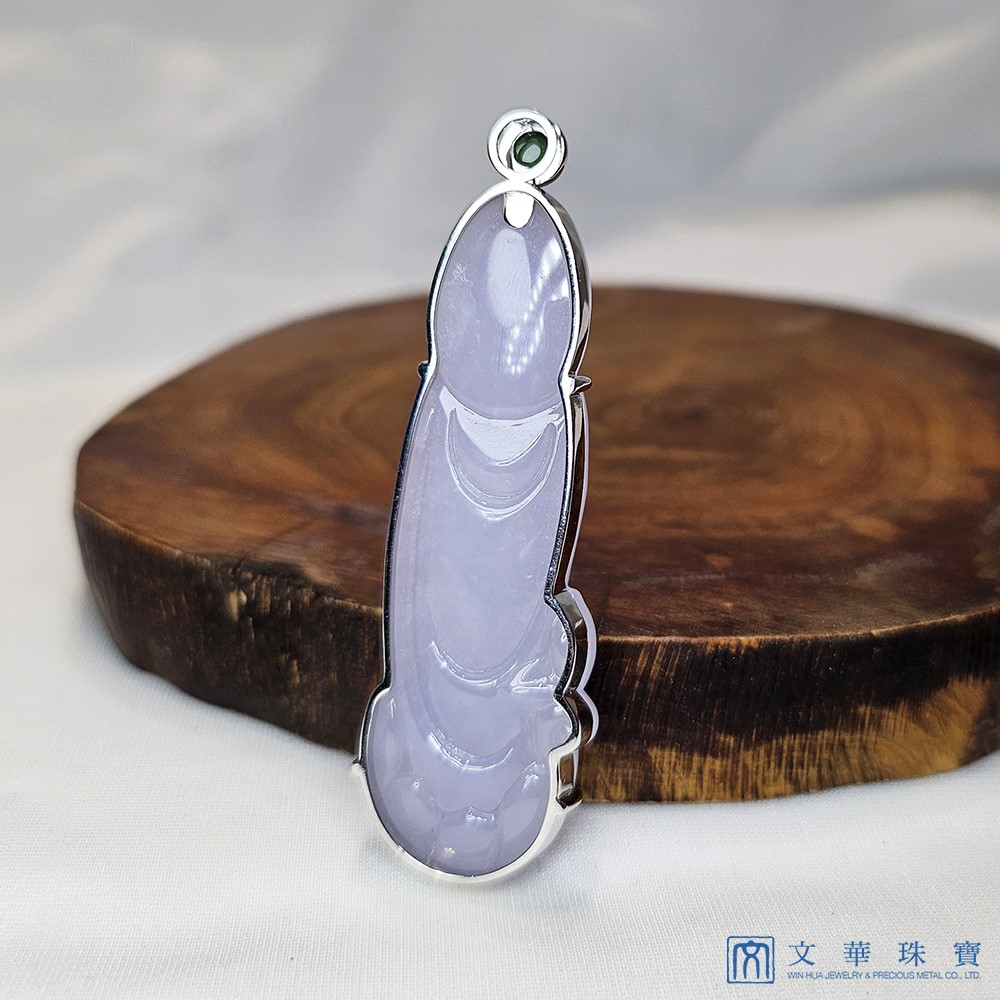 丁香紫紫玉觀音玉墜(已售出)