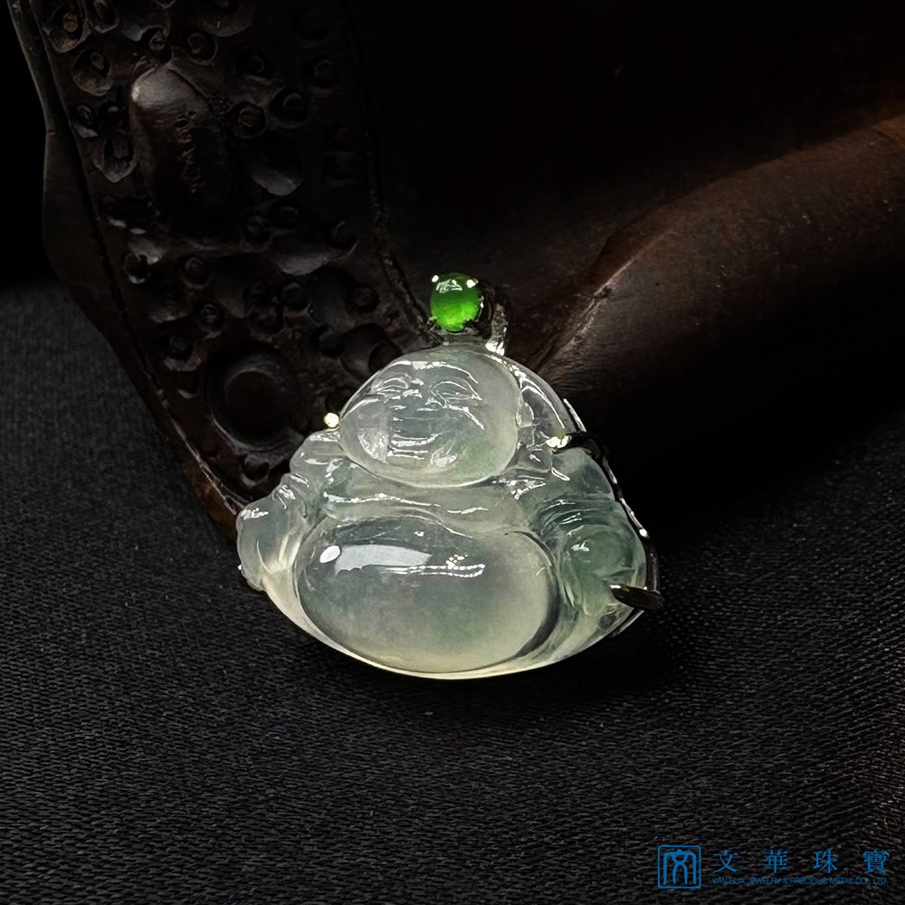 高冰起瑩小彌勒玉墜