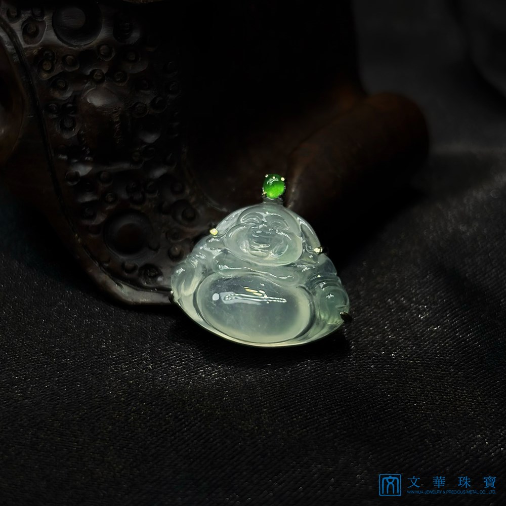 高冰起瑩小彌勒玉墜