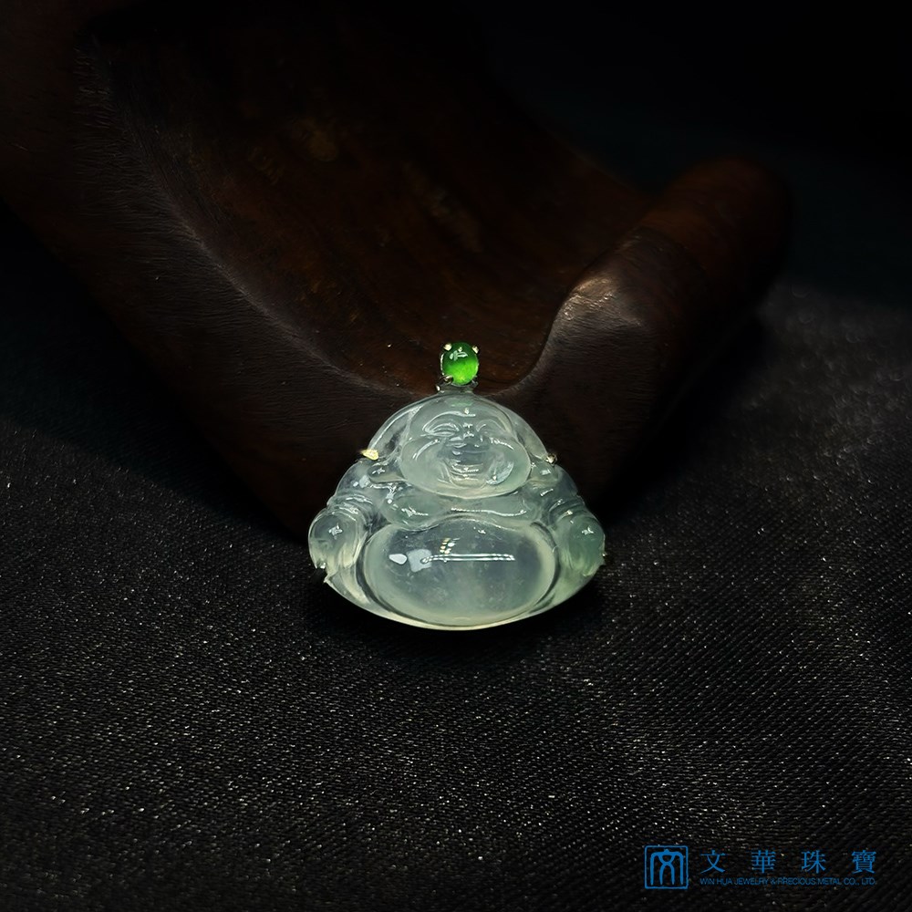 高冰起瑩小彌勒玉墜