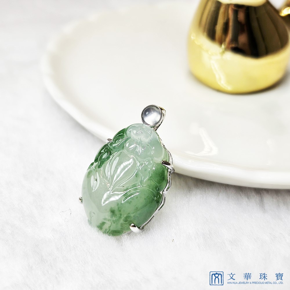 冰種飄綠貔貅玉墜(已售出)