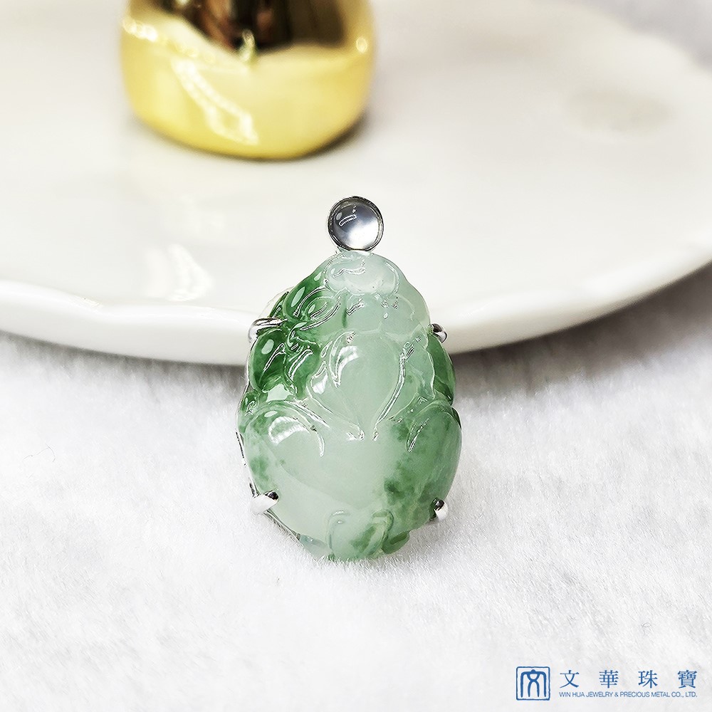 冰種飄綠貔貅玉墜(已售出)