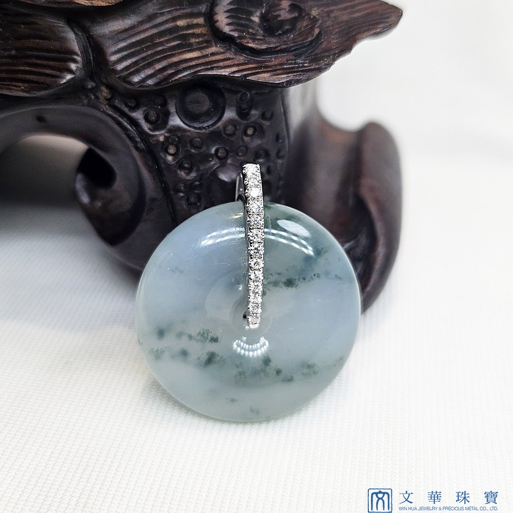 冰種飄蘭花平安扣鑽墜(已售出)