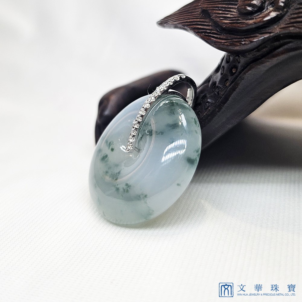 冰種飄蘭花平安扣鑽墜(已售出)