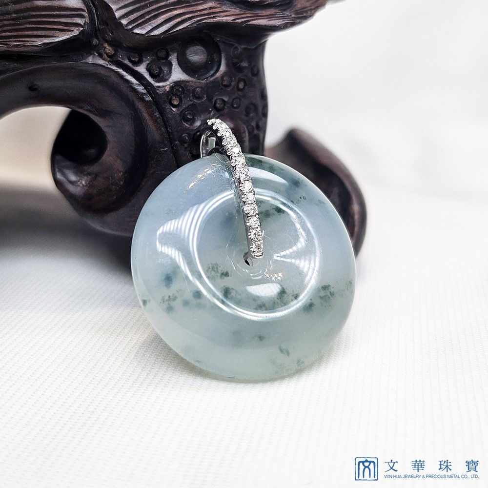 冰種飄蘭花平安扣鑽墜(已售出)