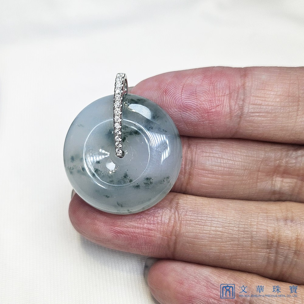 冰種飄蘭花平安扣鑽墜(已售出)