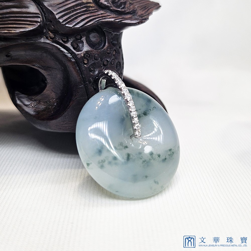 冰種飄蘭花平安扣鑽墜(已售出)