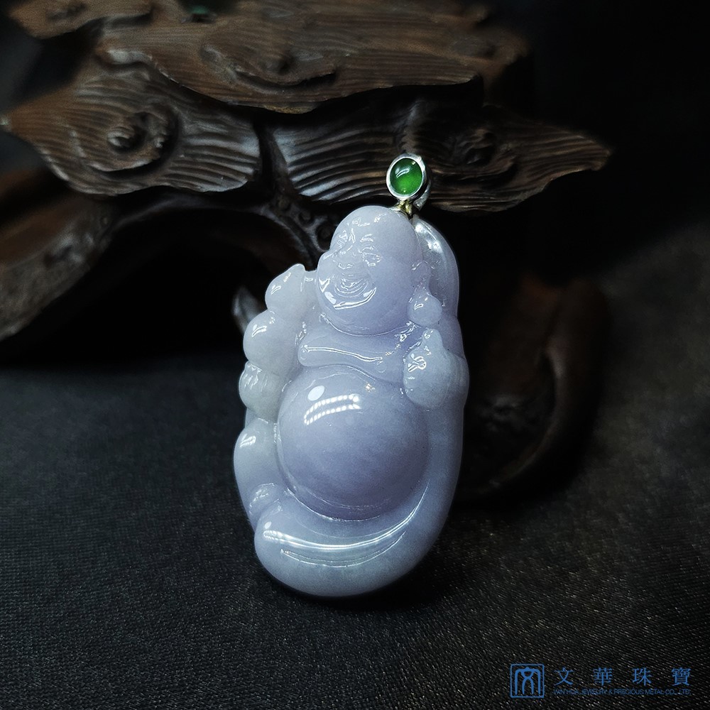 粉紫羅蘭布袋彌勒