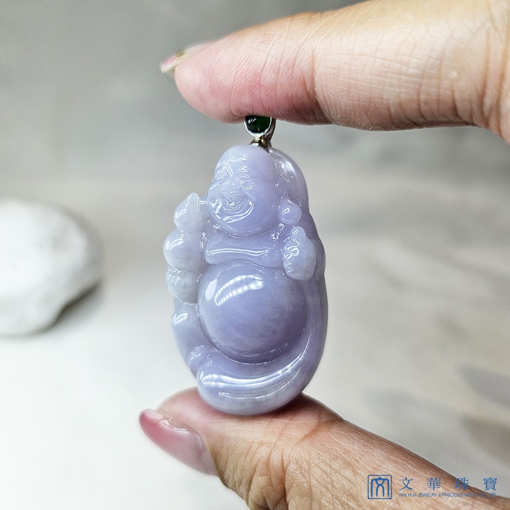 粉紫羅蘭布袋彌勒