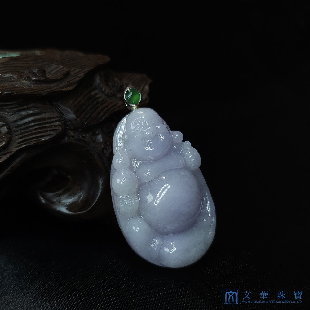 粉紫羅蘭布袋彌勒