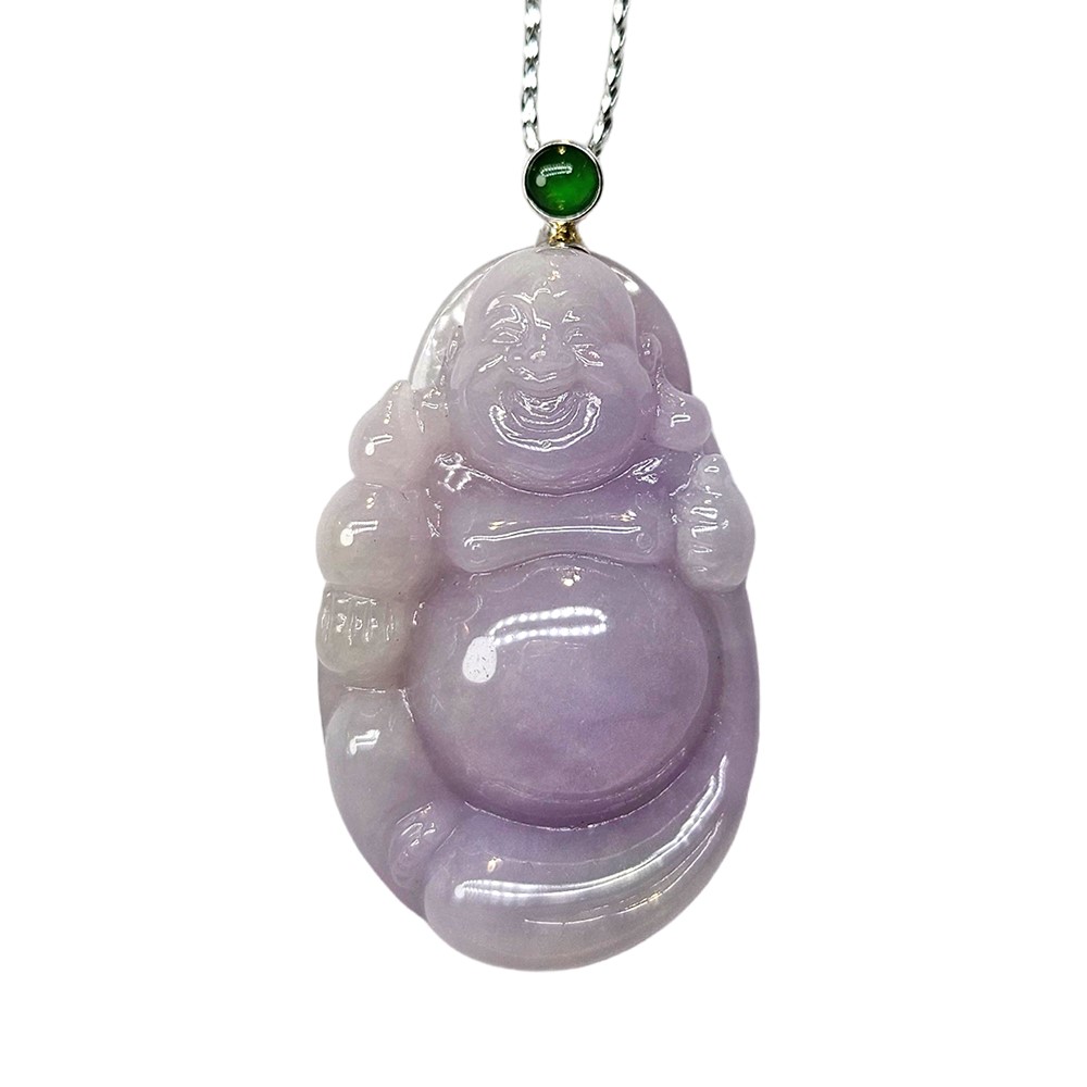 粉紫羅蘭布袋彌勒