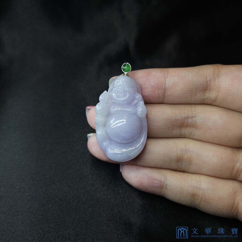 粉紫羅蘭布袋彌勒