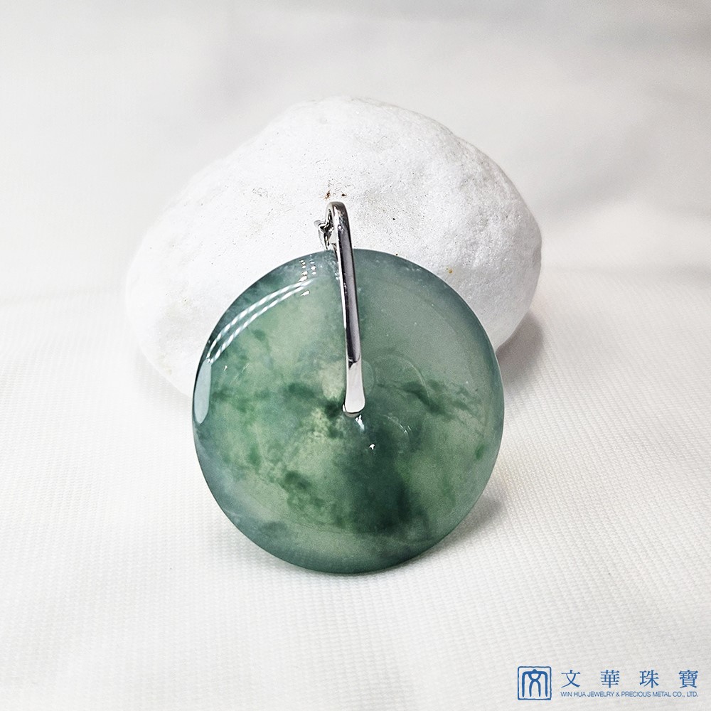 玻璃種蘭花平安扣鑽墜(已售出)