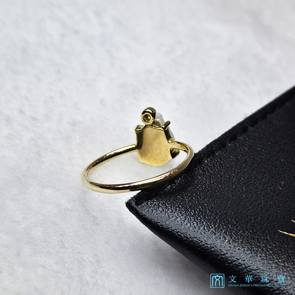 冰蟾黃K戒指 國際圍9圍