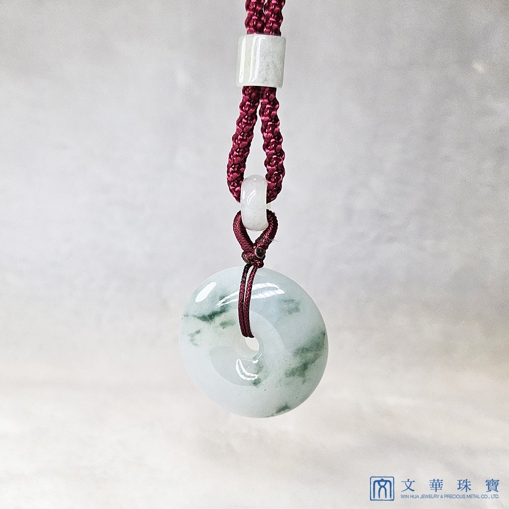 冰糯飄蘭花大平安扣玉墜(已售出)