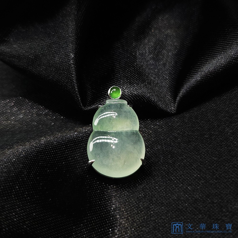 翡翠冰玻芙蓉葫蘆玉墜