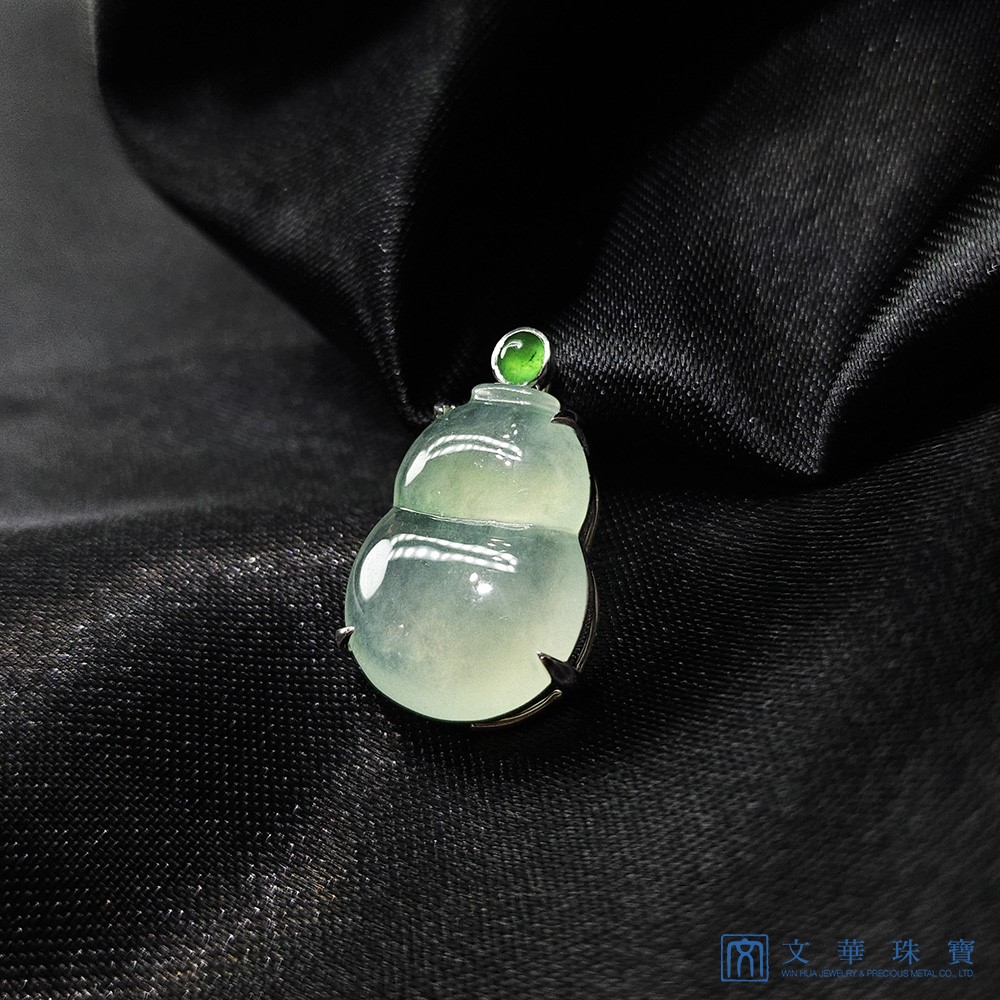 翡翠冰玻芙蓉葫蘆玉墜