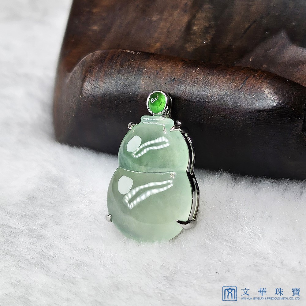 翡翠冰玻芙蓉葫蘆玉墜