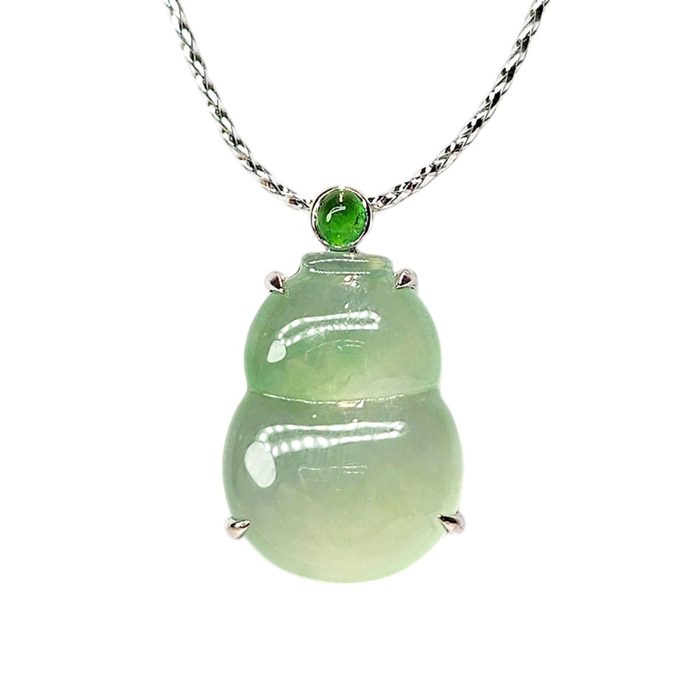 翡翠冰玻芙蓉葫蘆玉墜