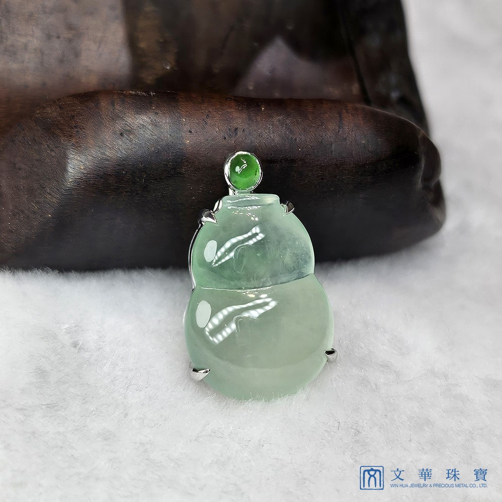 翡翠冰玻芙蓉葫蘆玉墜