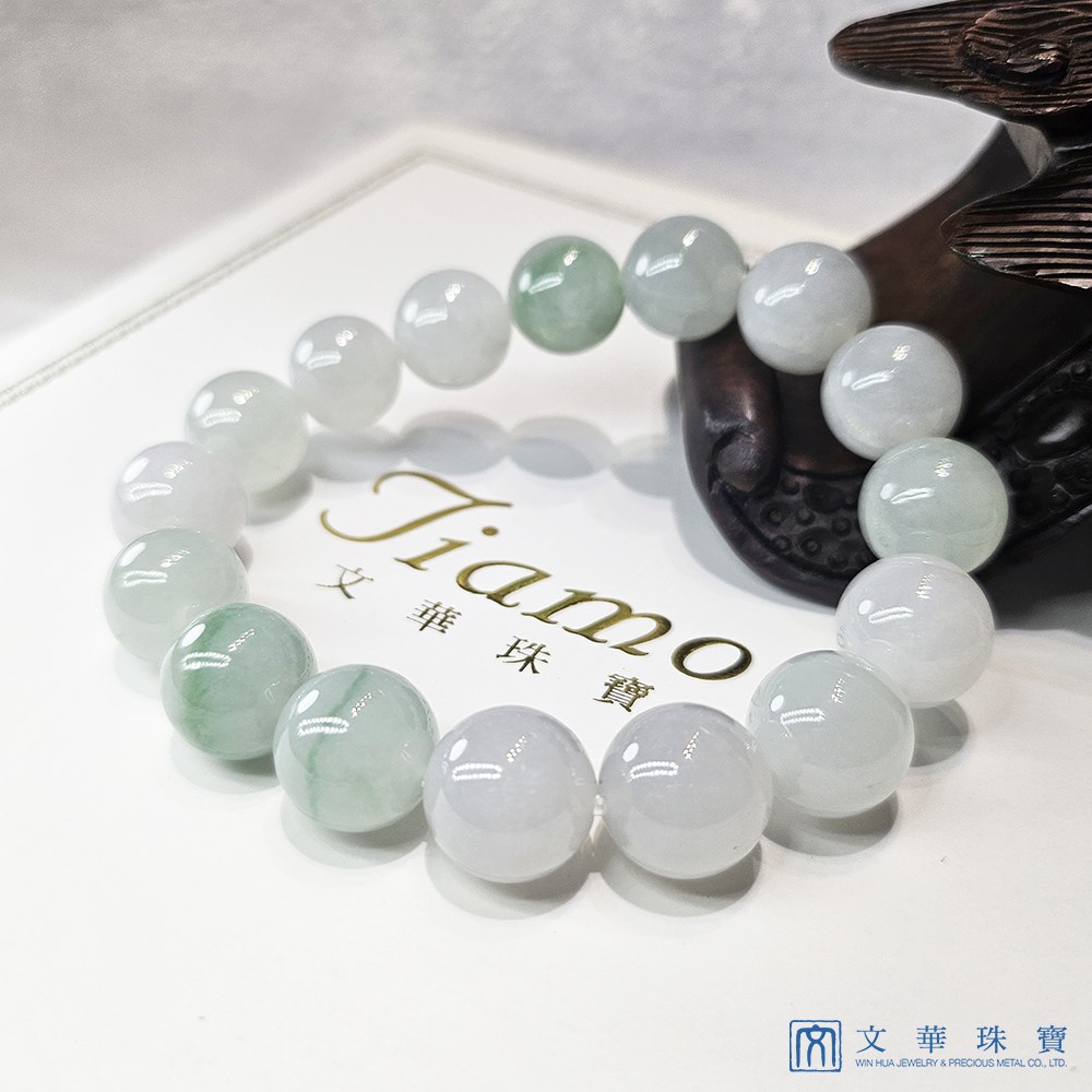 芙蓉綠串珠手鍊 11.8~12.5mm