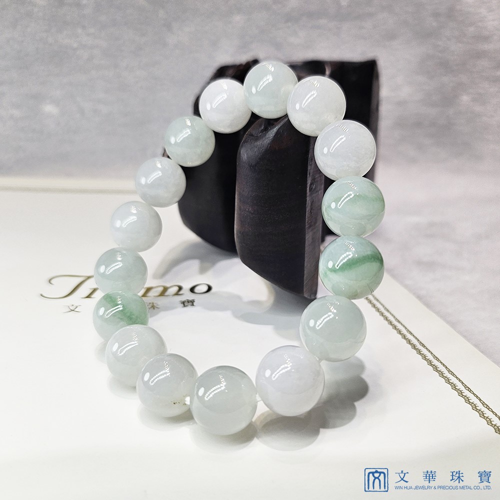 芙蓉綠串珠手鍊 11.8~12.5mm