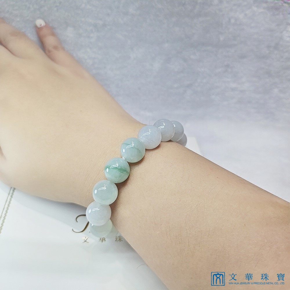 芙蓉綠串珠手鍊 11.8~12.5mm