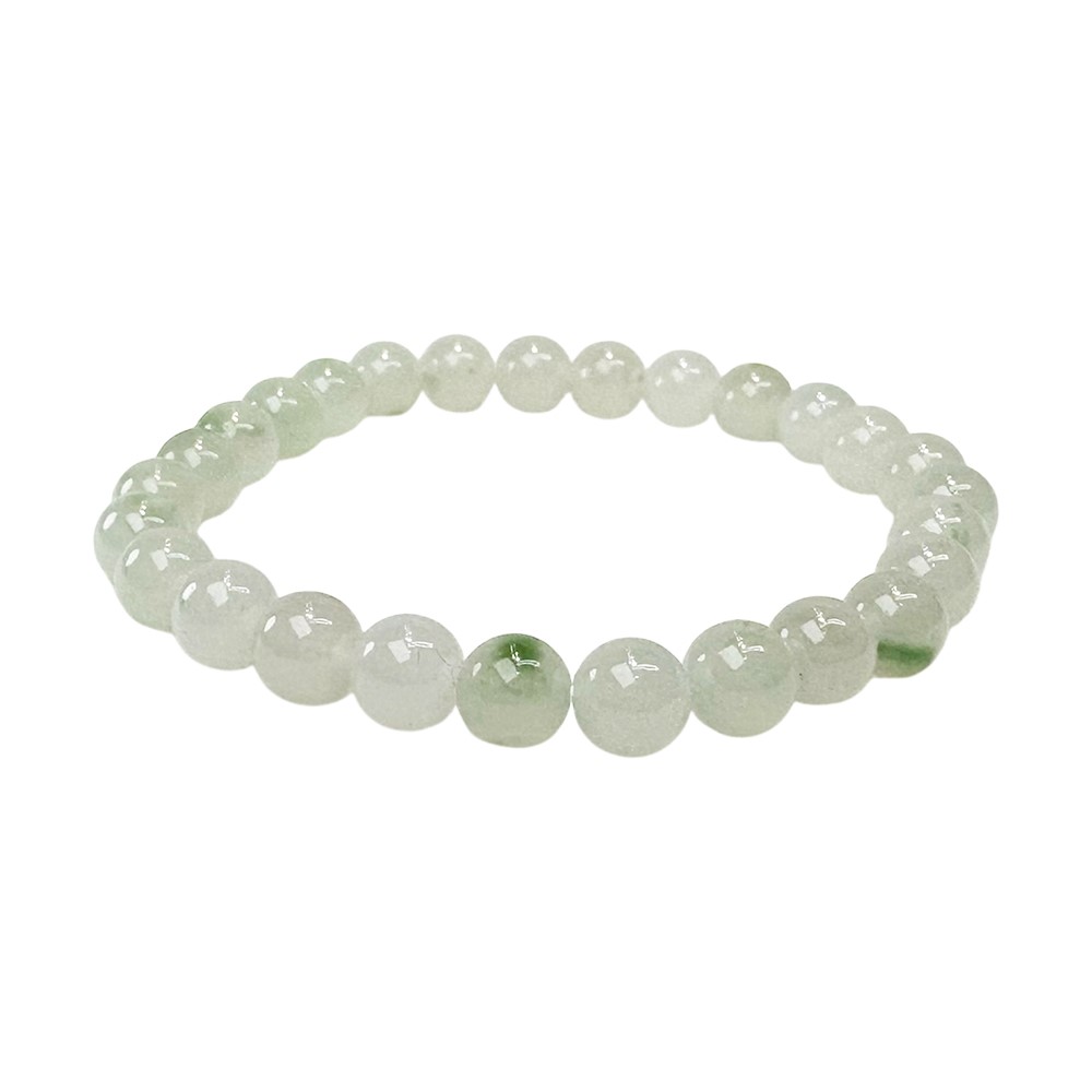 翡翠冰種芙蓉玉珠手鍊 約7mm