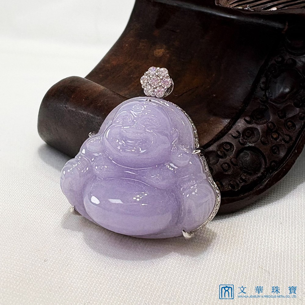 紫羅蘭彌勒佛鑽墜